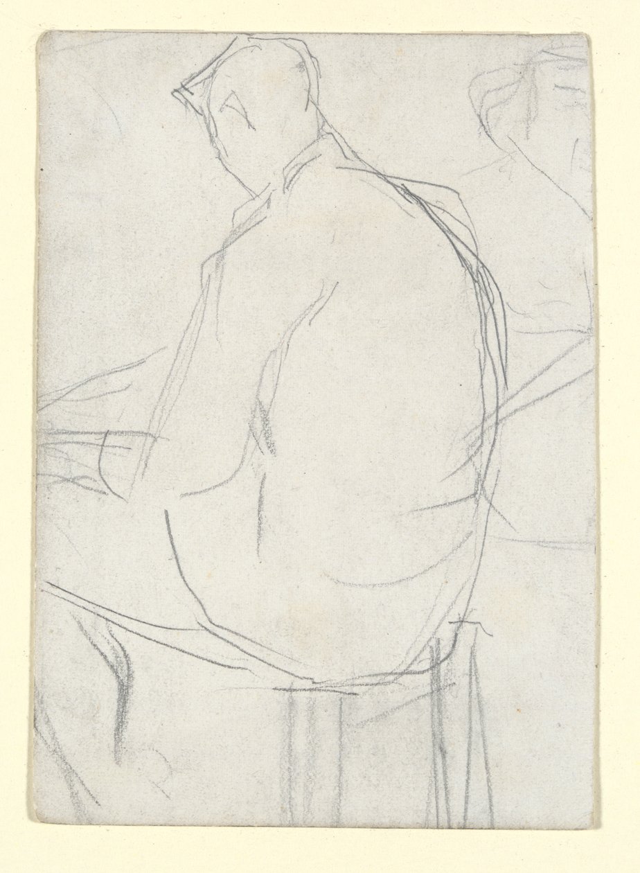 Taburede Oturan Adam by Georges Seurat