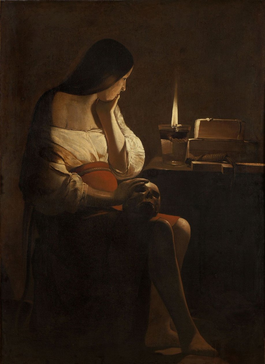 Pişman Mary Magdalene by Georges de La Tour