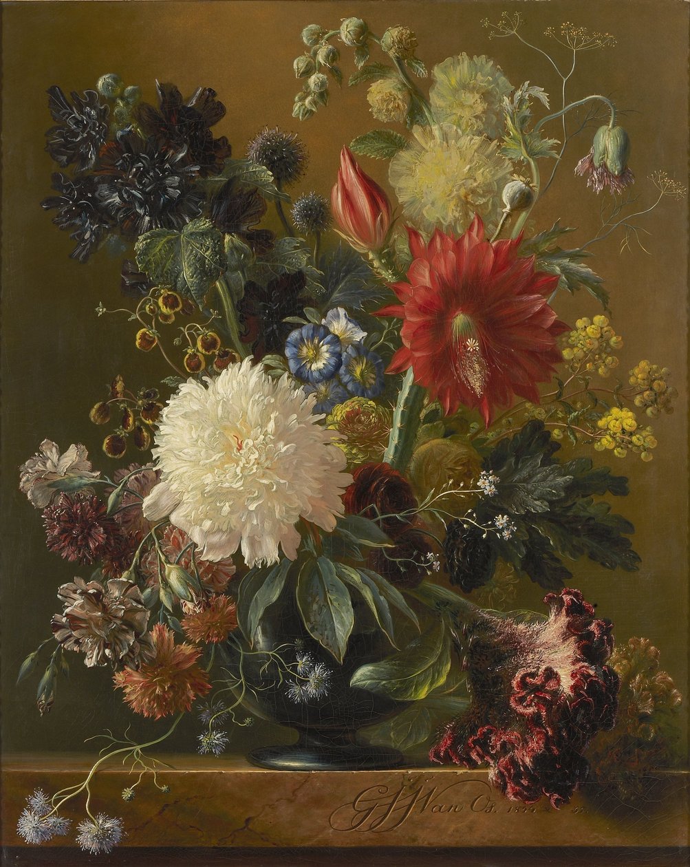 Natürmort by Georgius Jacobus Johannes van Os