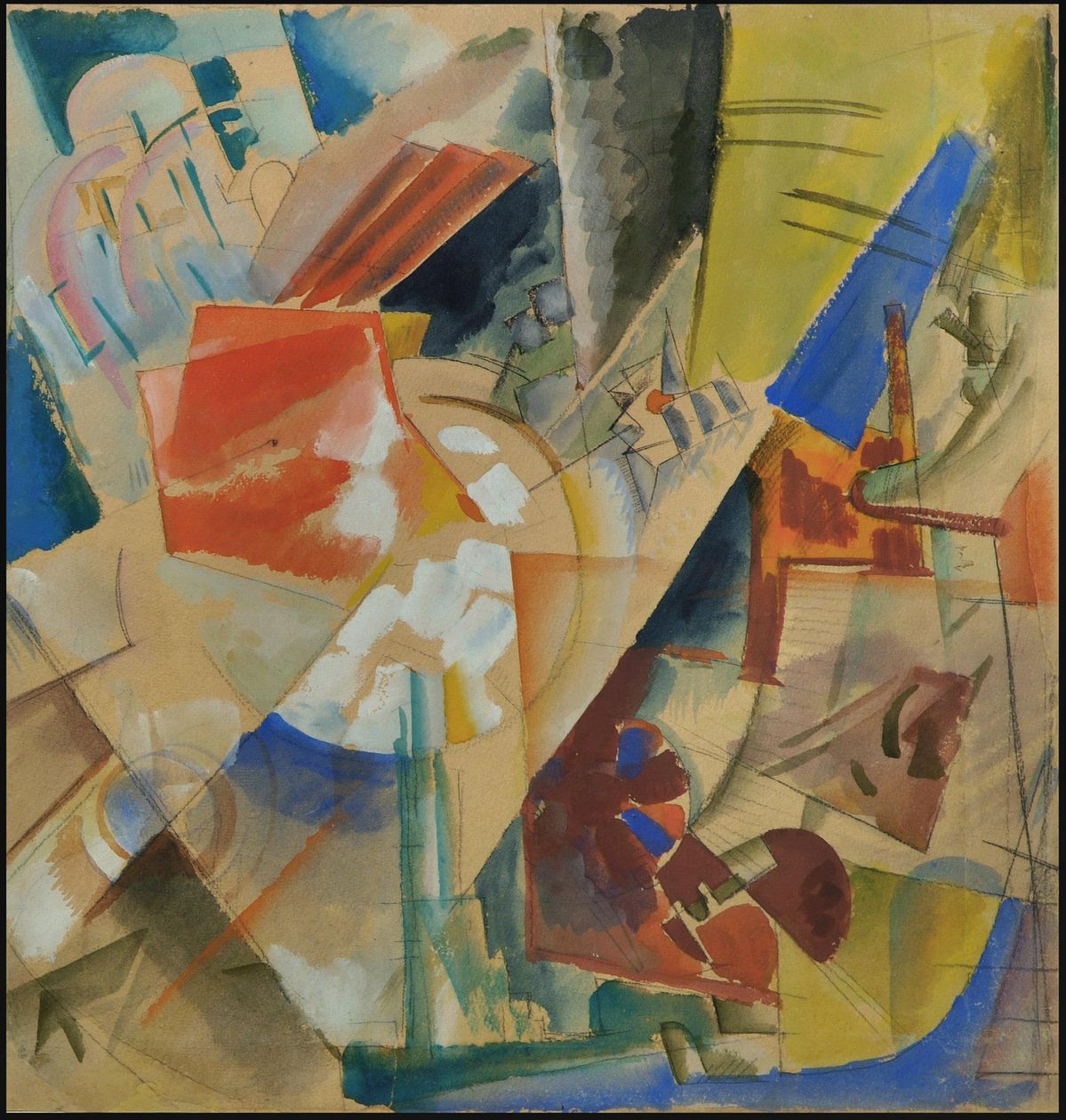 Yapıcı kompozisyon, 1919. by Georgy Alexandrovich Echeistov