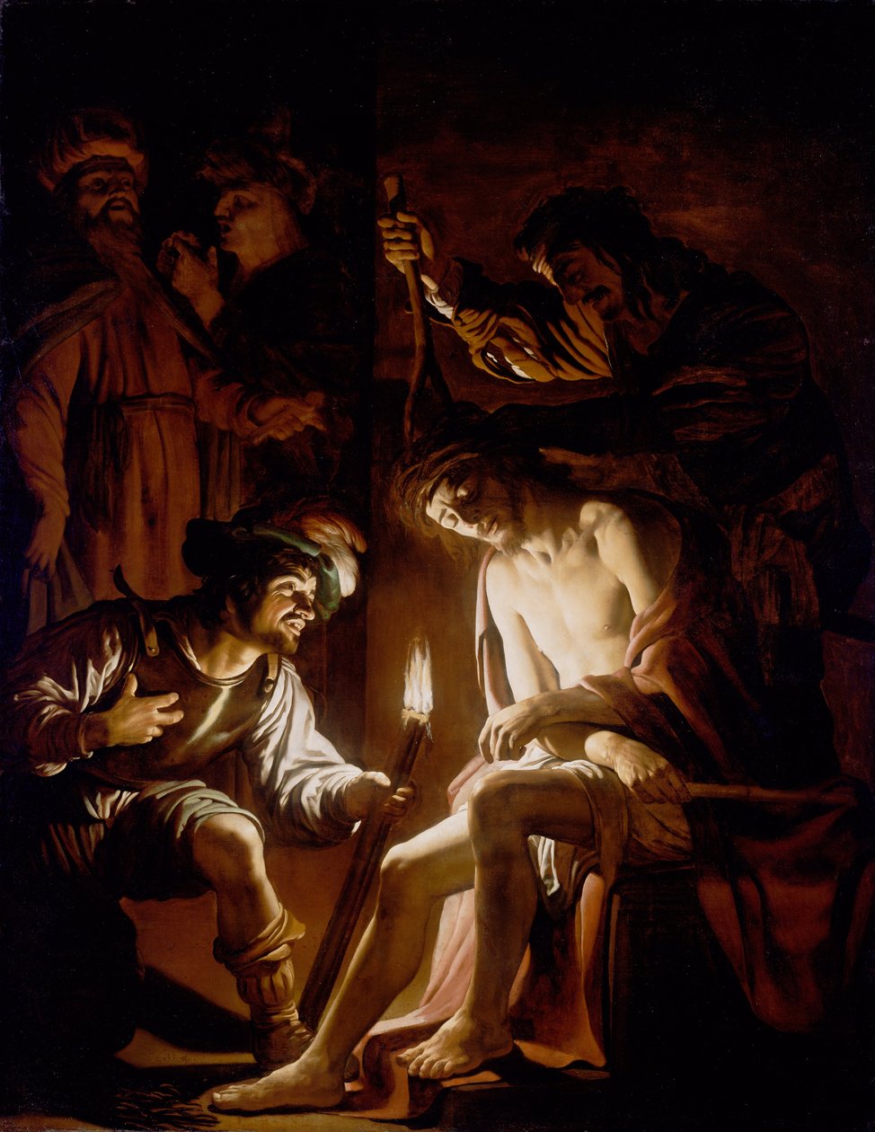 Dikenlerle Taçlandırılan İsa by Gerrit van Honthorst