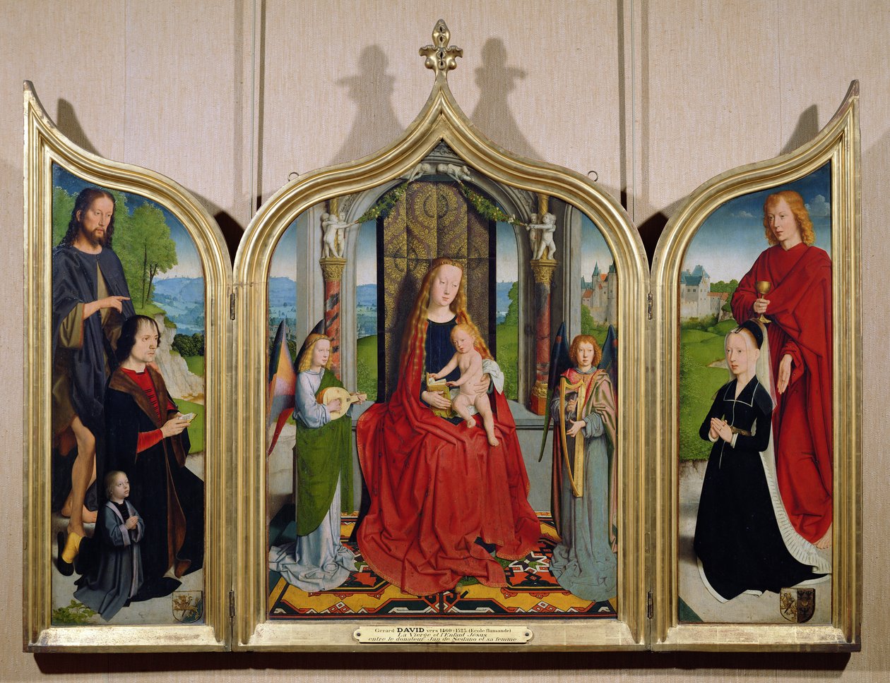 Sedano Ailesinin Üçlü Parçası, c.1495-98 by Gerard David