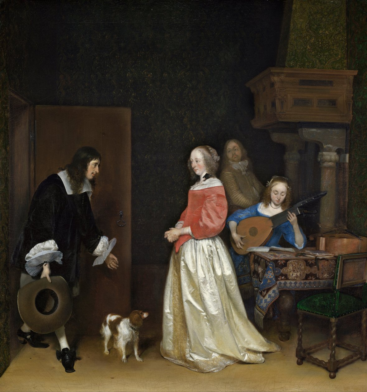 Taliplerin Ziyareti by Gerard ter Borch