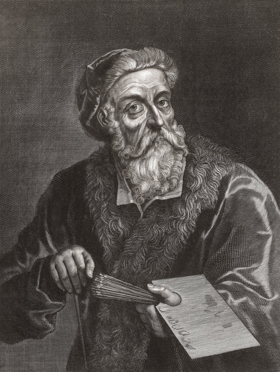 Titian. Vesika. (Yazdır) by Gerard (after) Edelinck