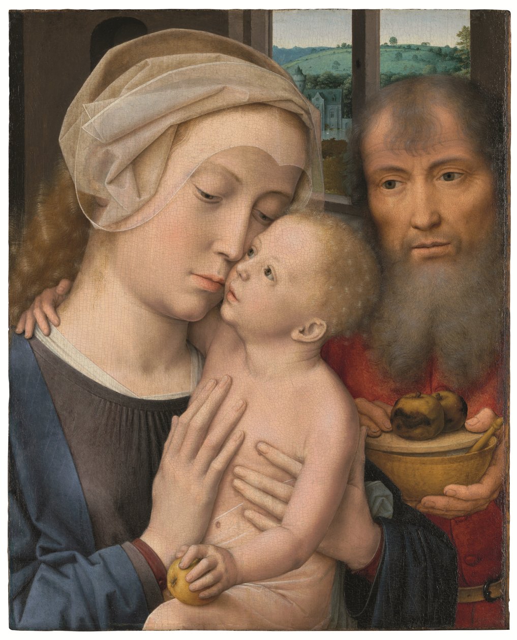 Kutsal Aile (panel üzerine yağ) by Gerard David