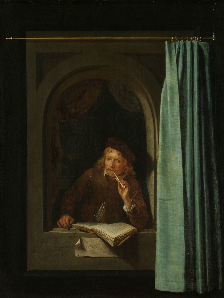 pipo içen adam by Gerrit Dou