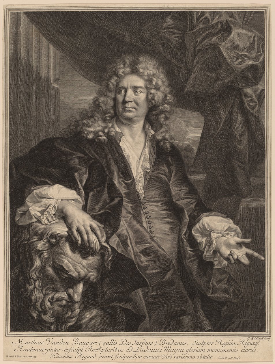 Martin Desjardins by Gerard Edelinck after Hyacinthe Rigaud