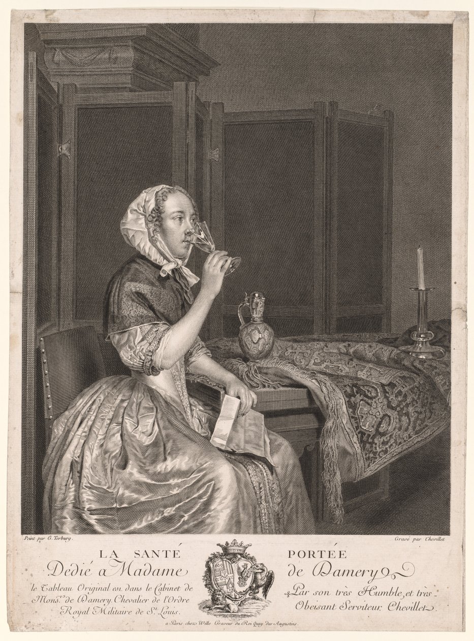 Tost içmek. by Gerard ter Borch