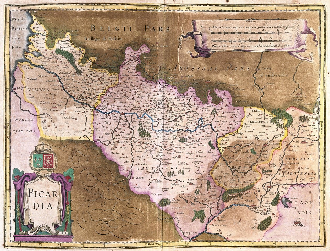 Belçika (gravür by Gerardus Mercator