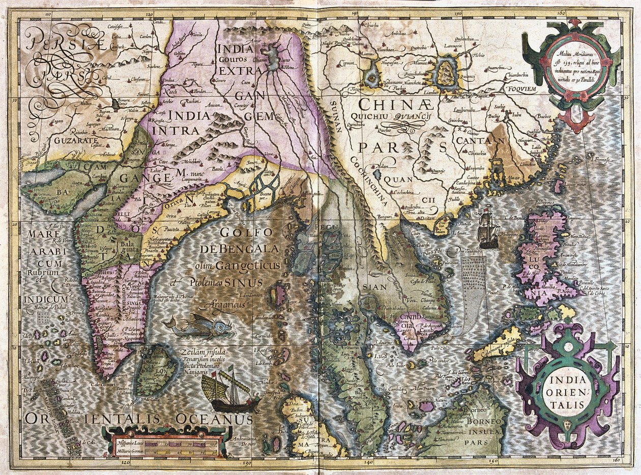 Doğu Hindistan (gravür by Gerardus Mercator