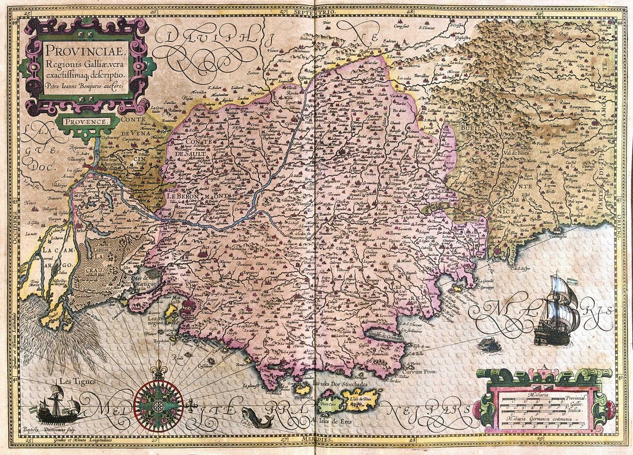 Fransa (gravür by Gerardus Mercator