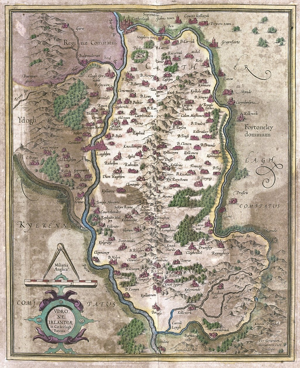 İrlanda (gravür by Gerardus Mercator