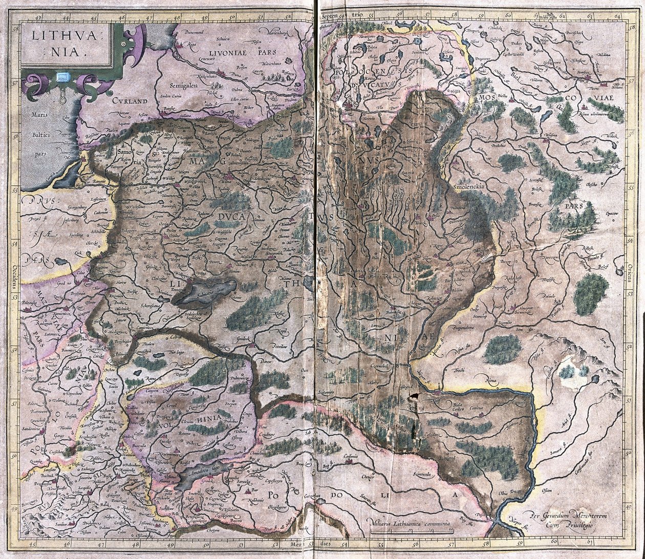 Litvanya (gravür by Gerardus Mercator