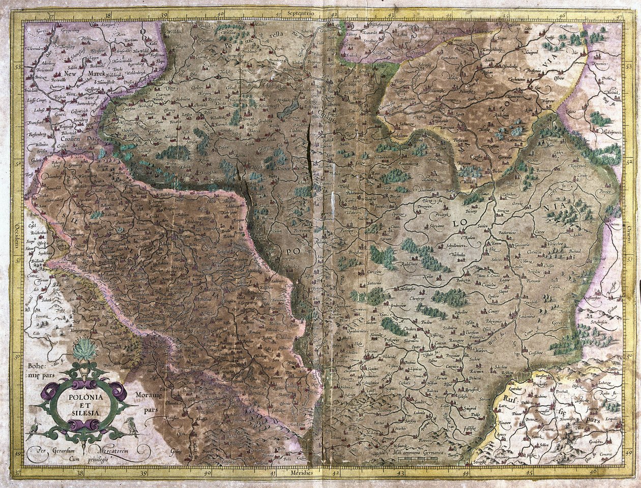 Polonya (gravür by Gerardus Mercator