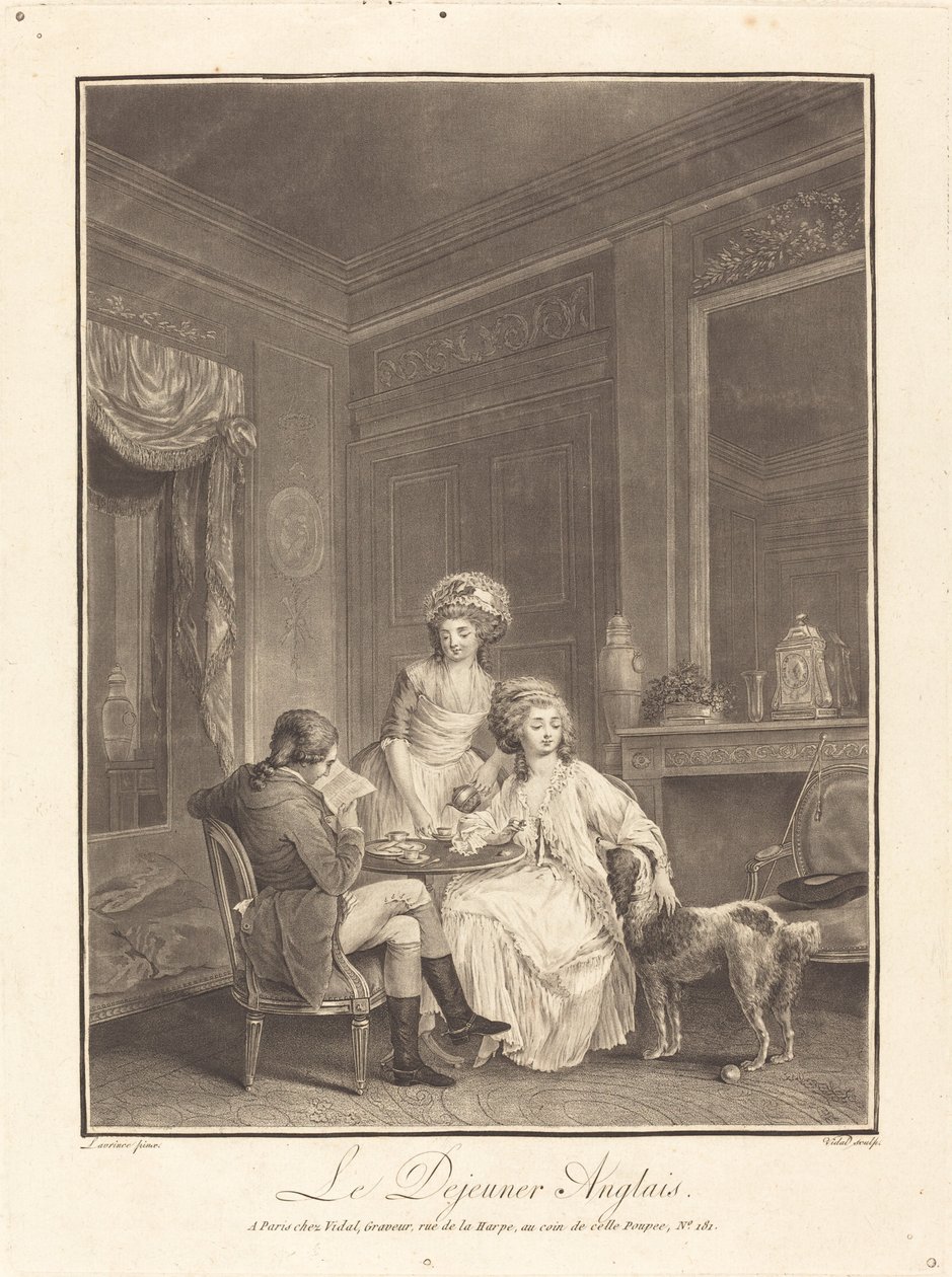 İngilizce öğle yemeği by Geraud Vidal after Nicolas Lavreince
