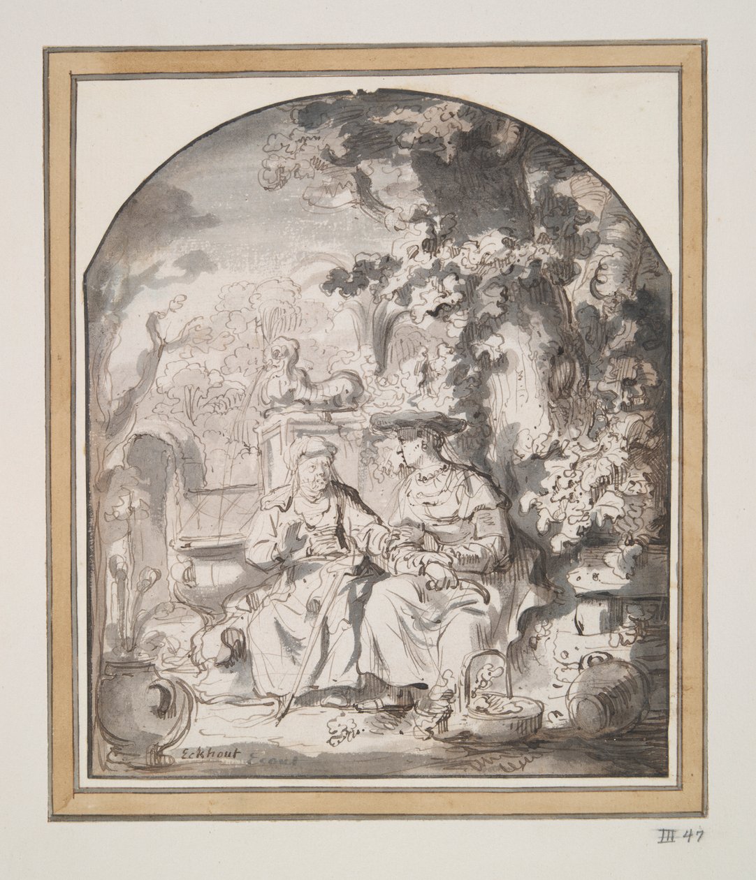 Vertumnus ve Pomona by Gerbrand van den Eeckhout