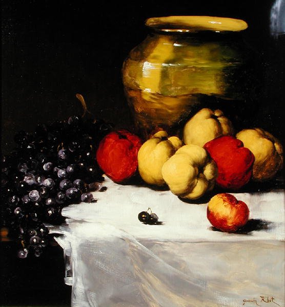 meyve natürmort by Germain Ribot