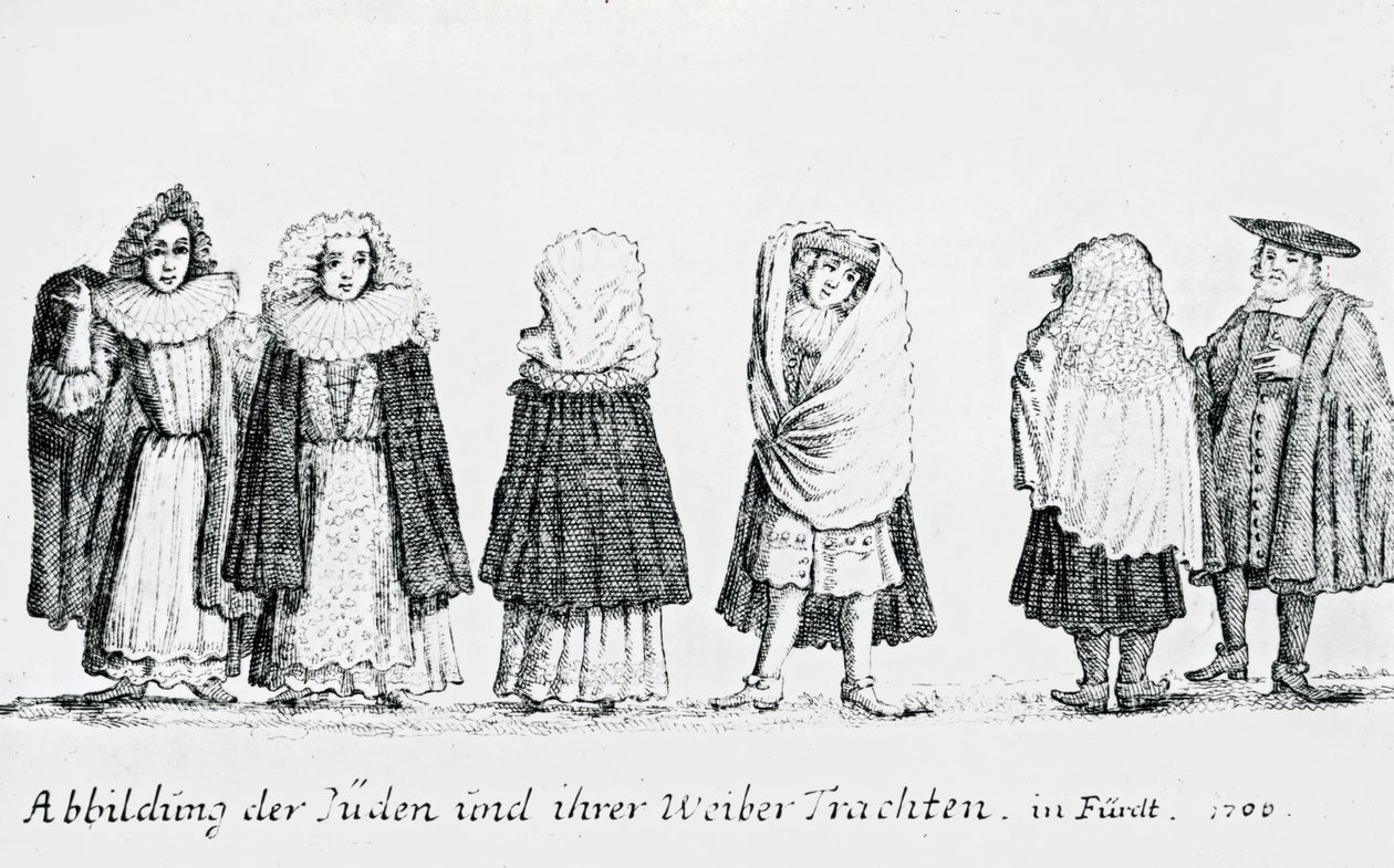 A Depiction of Jewish People and their Dress, 1706   by German School