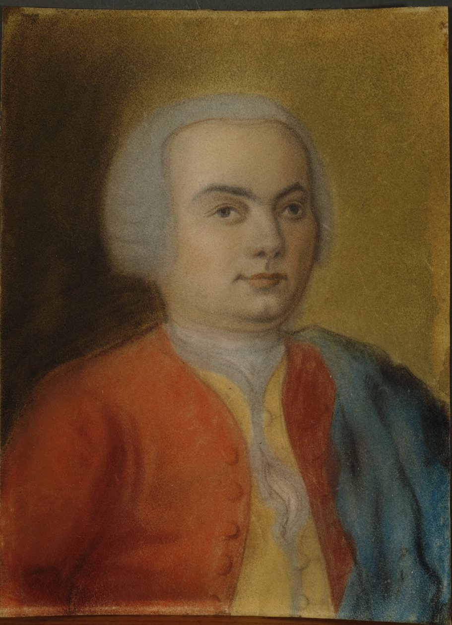 Carl Philipp Emanuel Bach, c.1733 (kağıt üzerinde pastel) by German School
