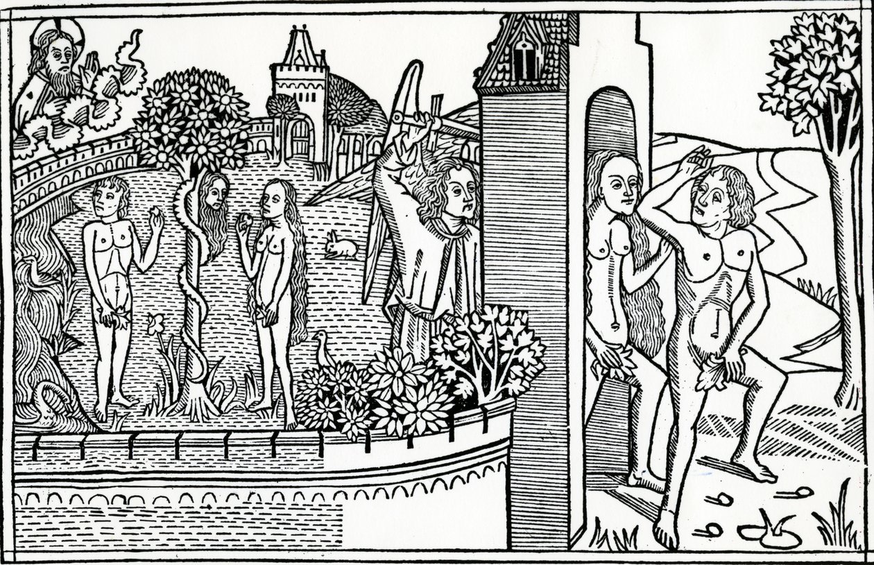İnsanın Düşüşü, Quentell İncilinden bir örnek, 1478