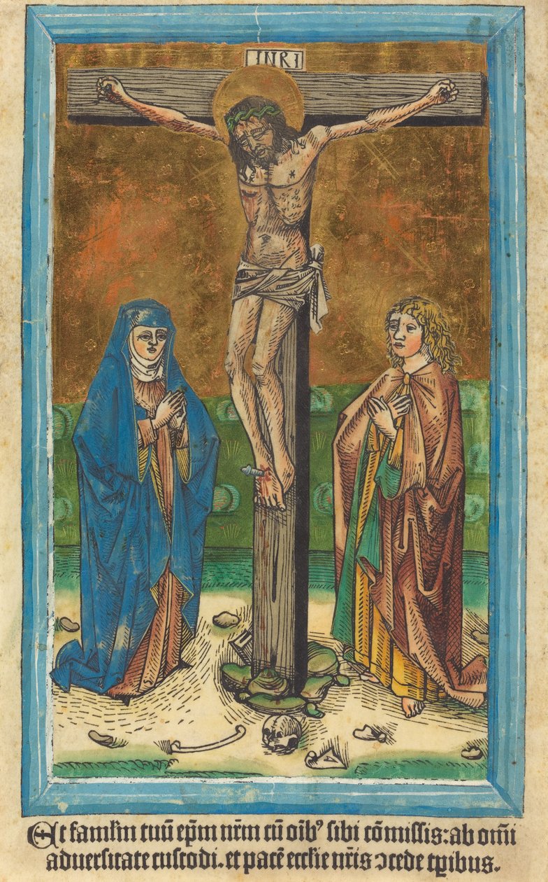 İsa çarmıhta by German 15th Century