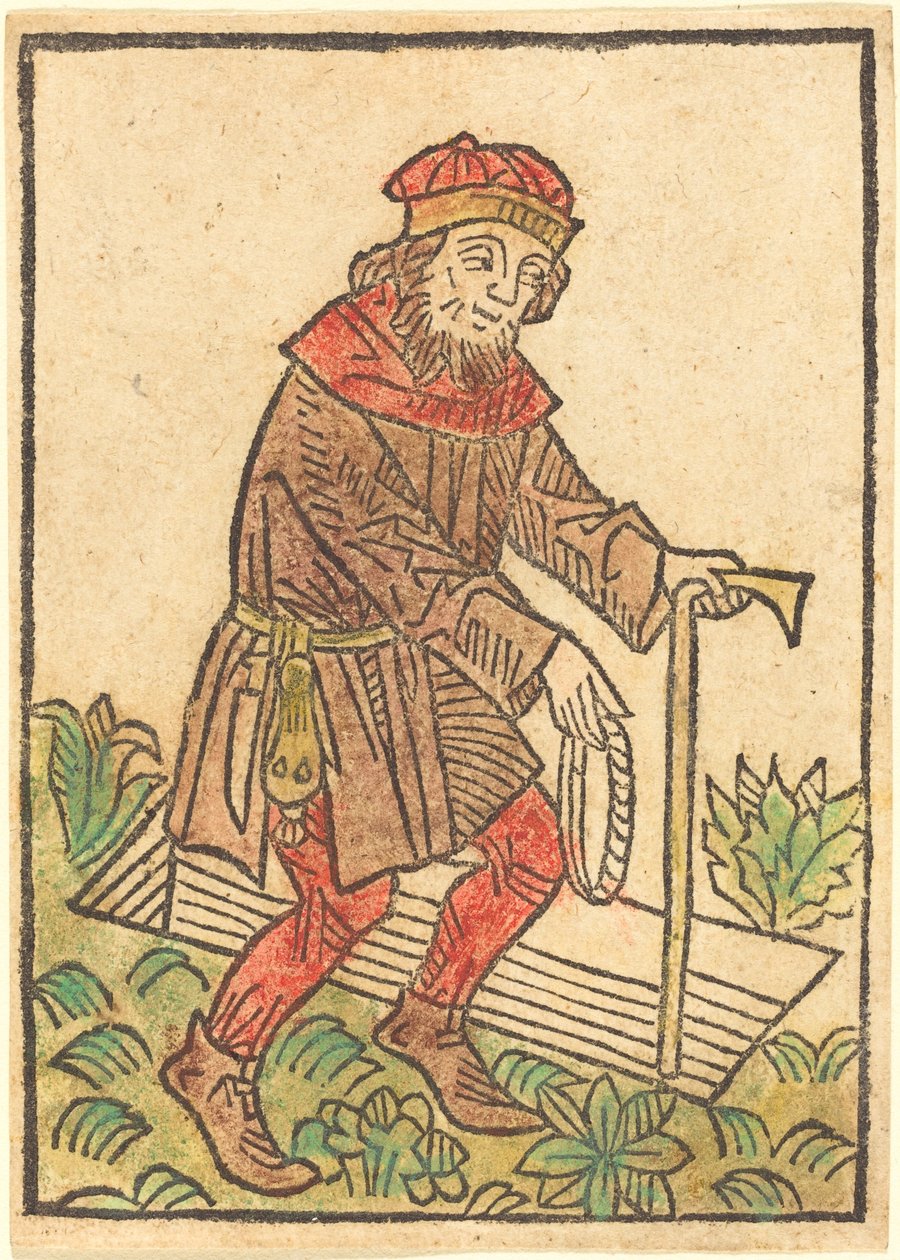 Mezara Doğru Yürüyen Adam by German 15th Century