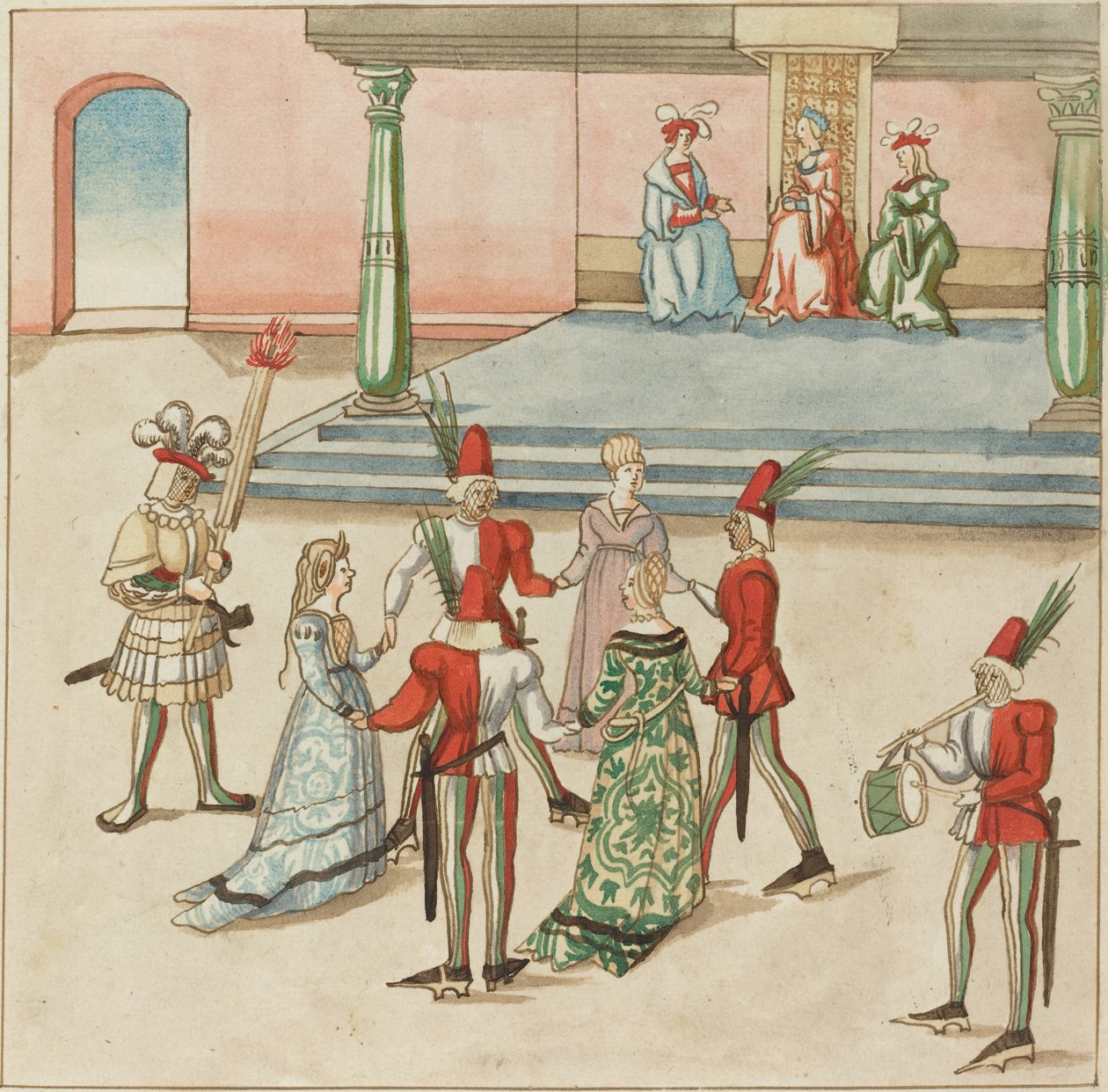 maskeli balo by German 16th Century