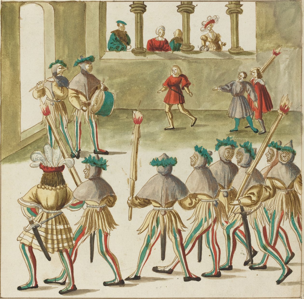 maskeli balo by German 16th Century