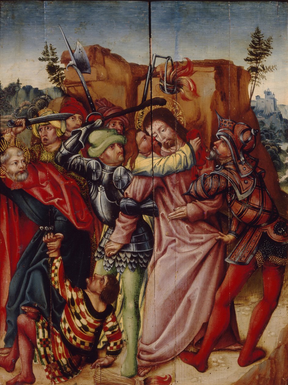 Yahuda Öpücüğü, 16. yüzyılın başlarında. by German Master