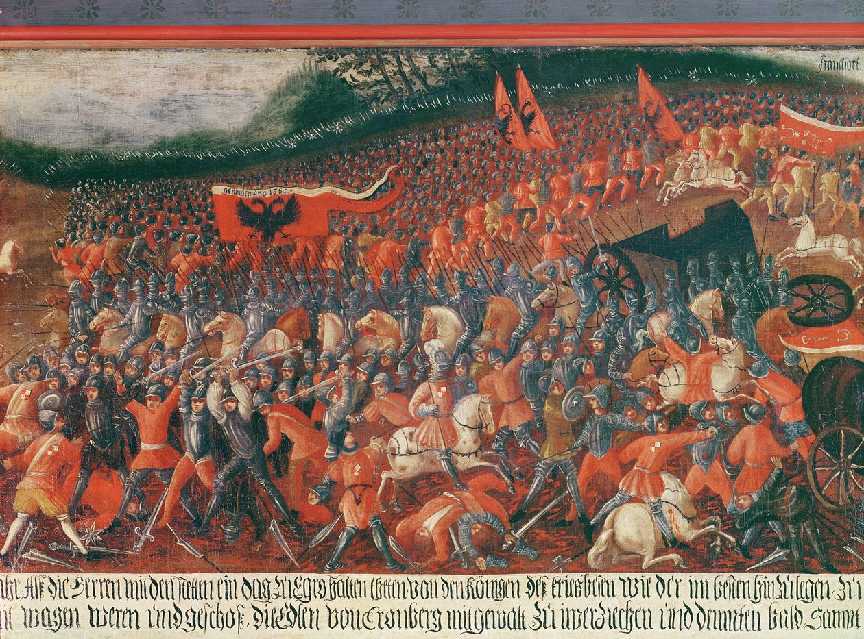 Kronenberg Savaşı, Almanya, c.1388 by German School