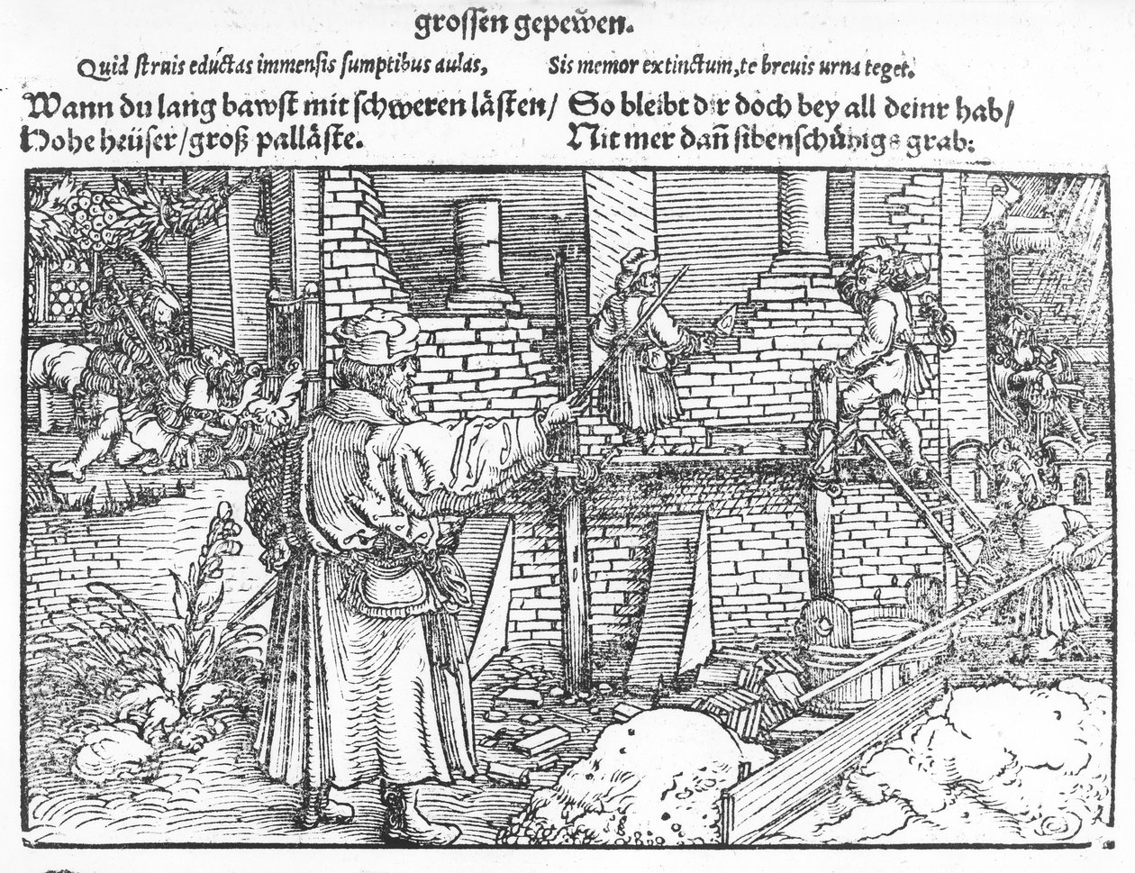 Bina, c.1520 (tahta baskı) by German School