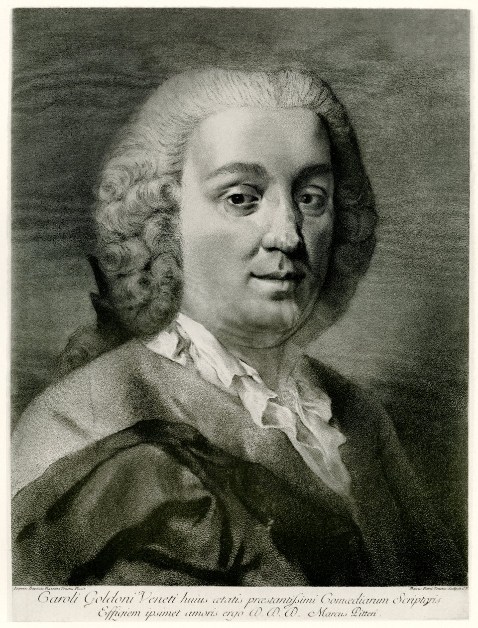 Carlo Goldoni by German School