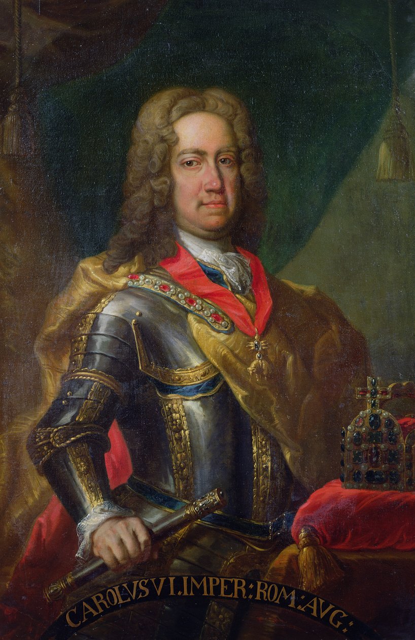 Charles VI (1685-1740) Kutsal Roma İmparatoru by German School