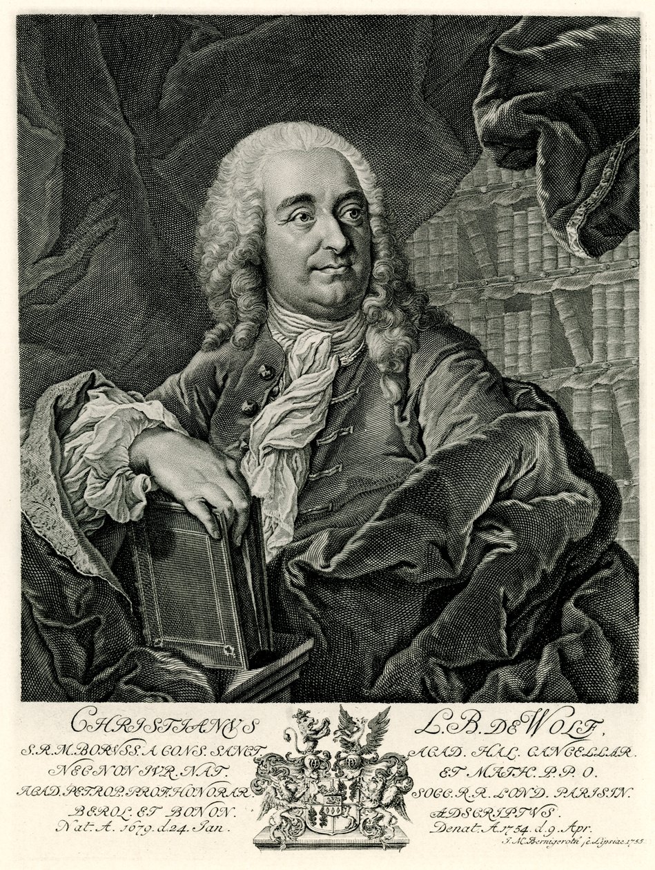Christian Freiherr von Wolff by German School
