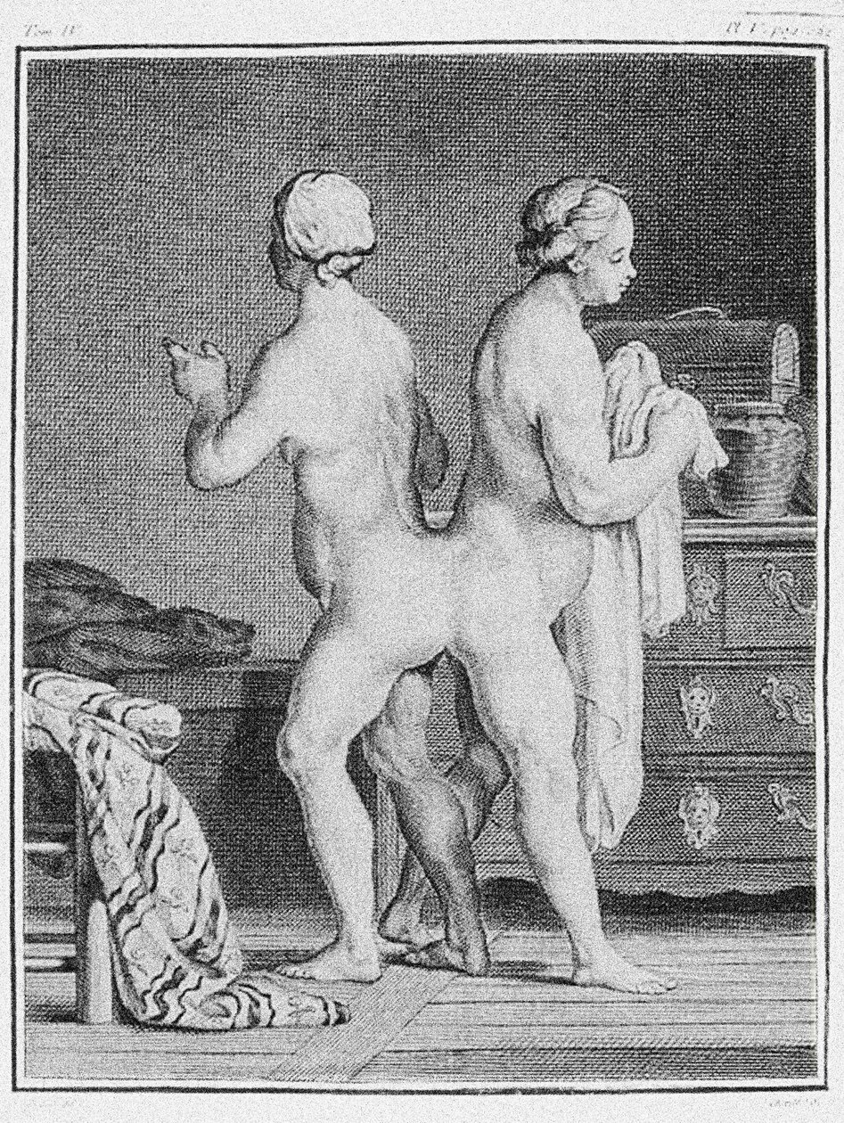 Yapışık ikizler, c.1777 (gravür) by German School