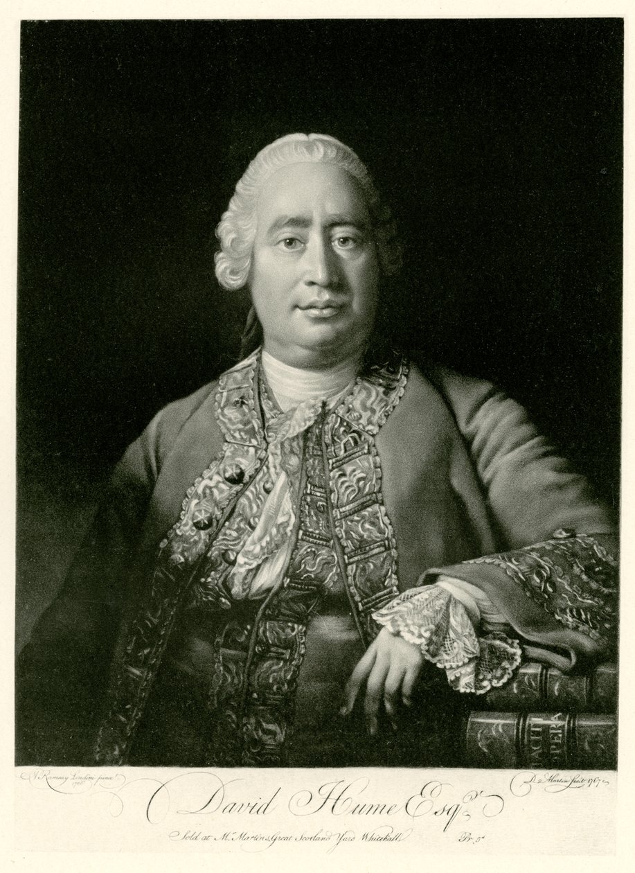 David hume by German School