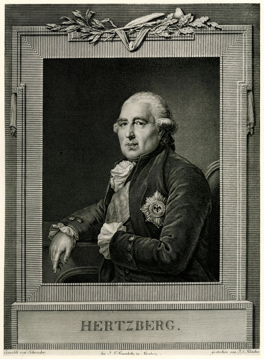 Ewald Friedrich Graf von Hertzberg by German School