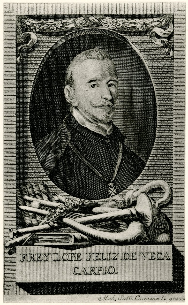 Felix Lope de Vega Carpio by German School