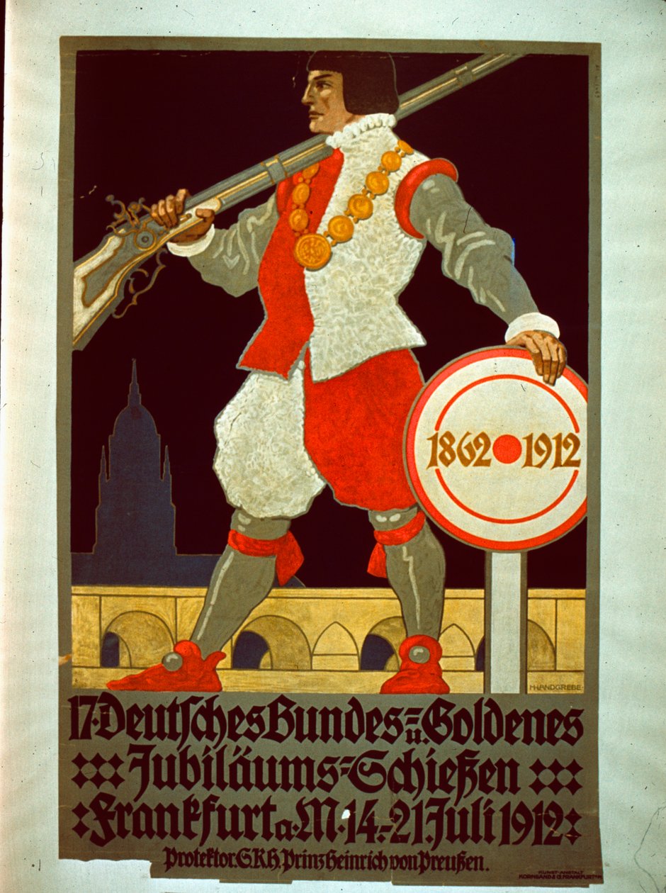 Alman Konfederasyonu Altın Jübile afişi, 1912 by German School