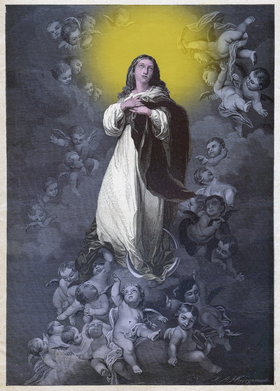 Immaculee Conception, yaklaşık 1900 (gravür) by German School