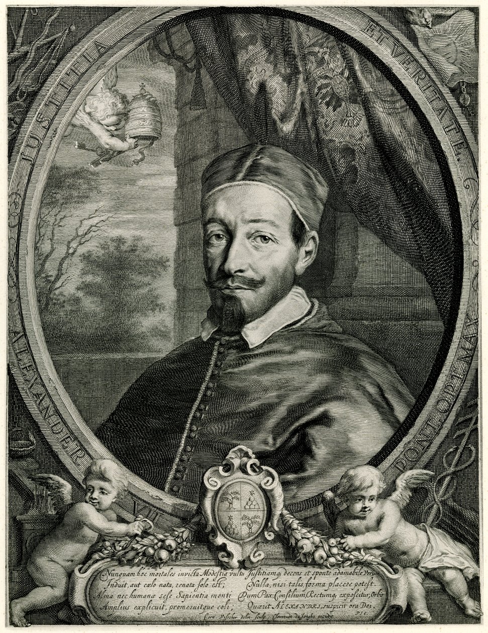 Papa Alexander VII by German School