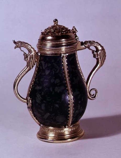 Gümüş yaldızlı ibrik, c.1489 (gümüş) by German School