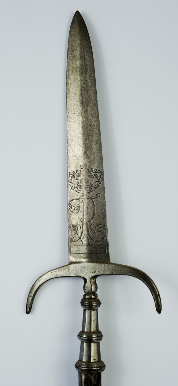 Spontoon, c.1750-1800 (çelik ve ahşap) by German School