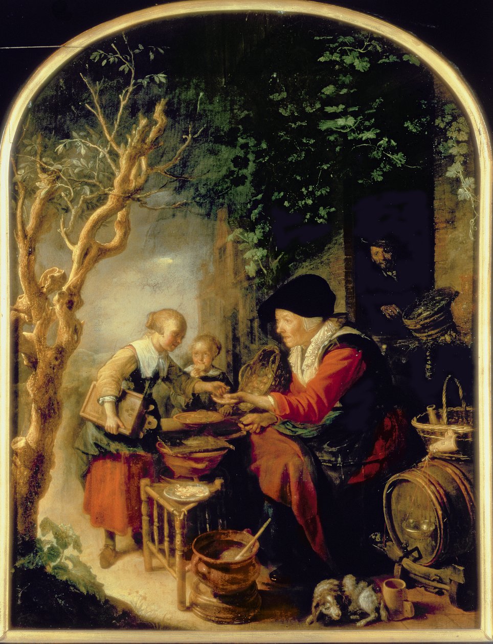 Gözleme Satıcısı, 1650-55 by Gerrit Dou