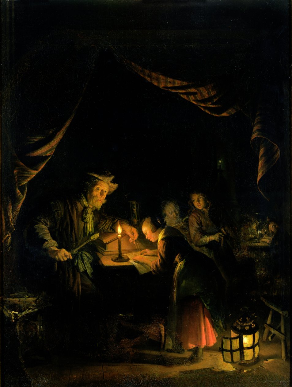 Okul Müdürü, 1660-65 by Gerrit Dou