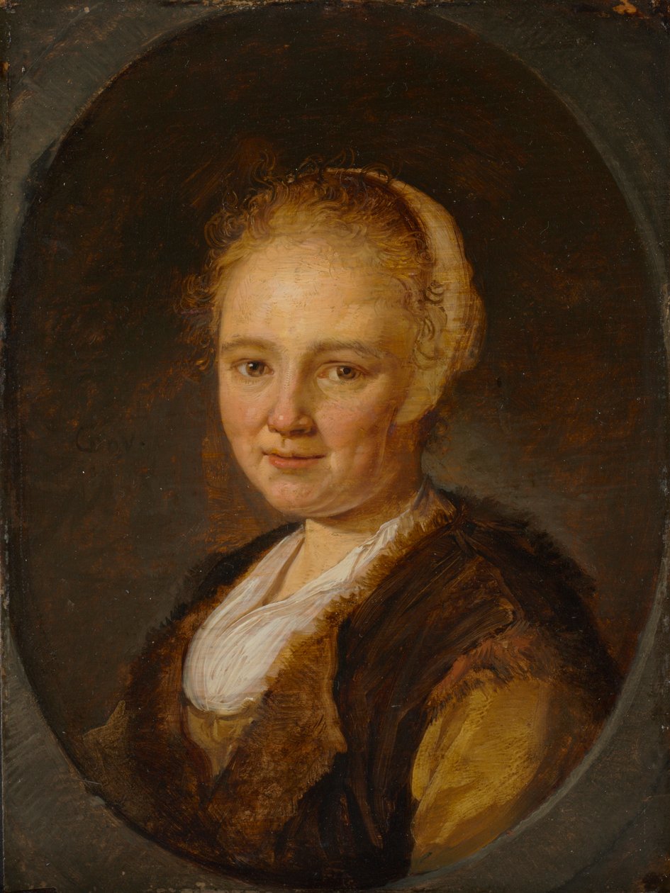 Genç Bir Kadın, 1640. by Gerrit Dou