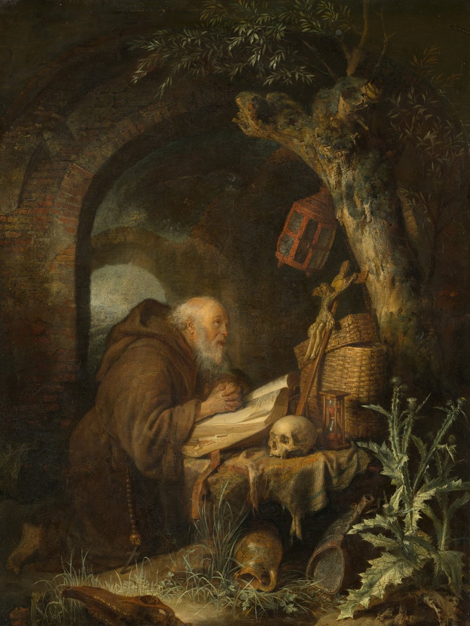 Münzevi, 1670. by Gerrit Dou
