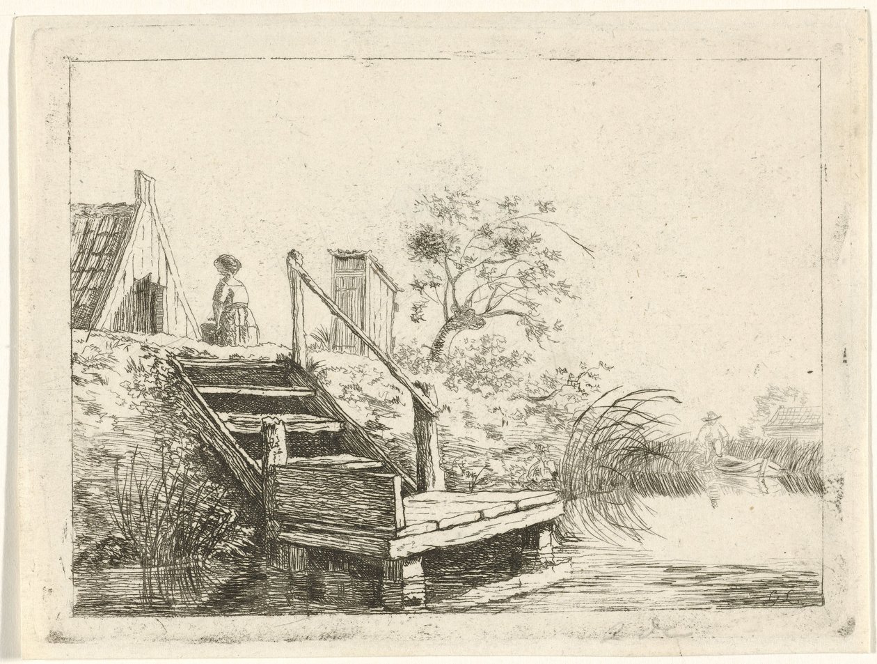 Suya giden merdivenler by Gerrit Lamberts