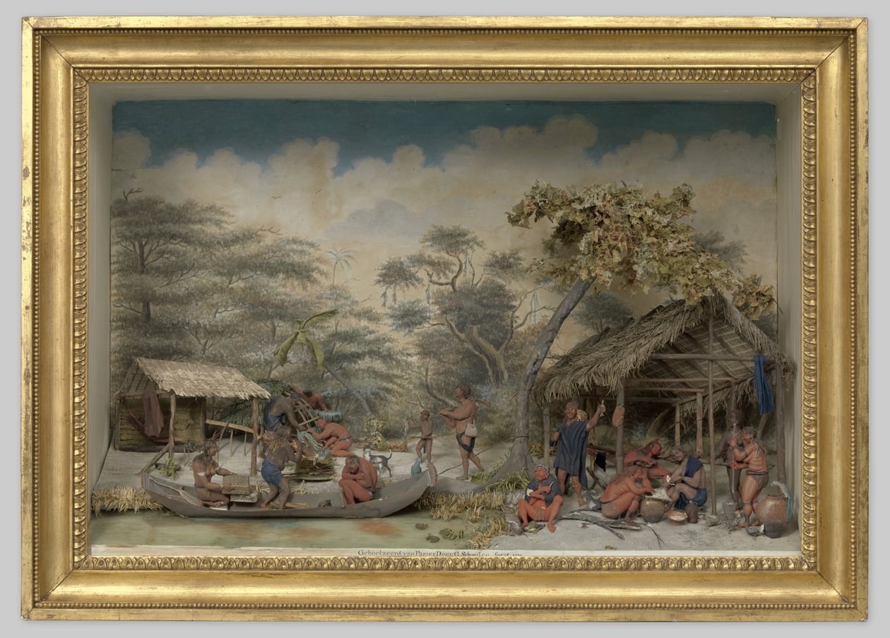Bir Karayip Kampının Diorama