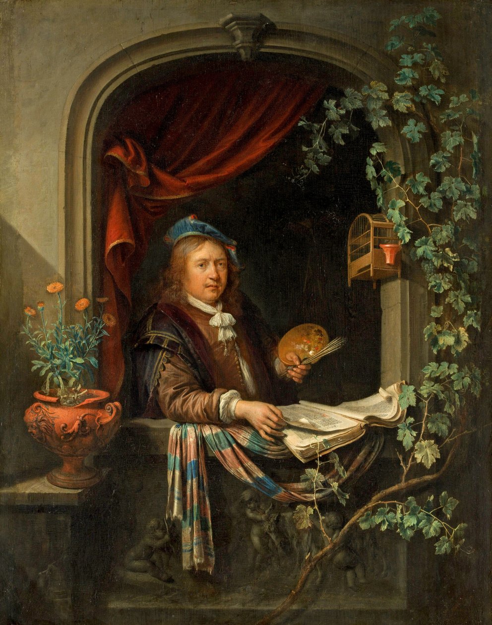 Otoportre, c.1665 by Gerrit Dou